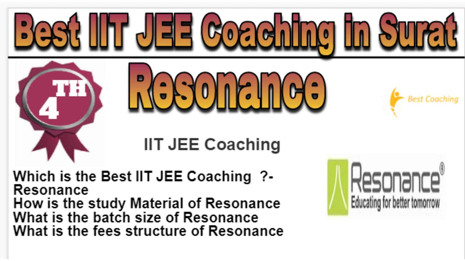 Rank 4 Best IIT JEE Coaching in Surat 