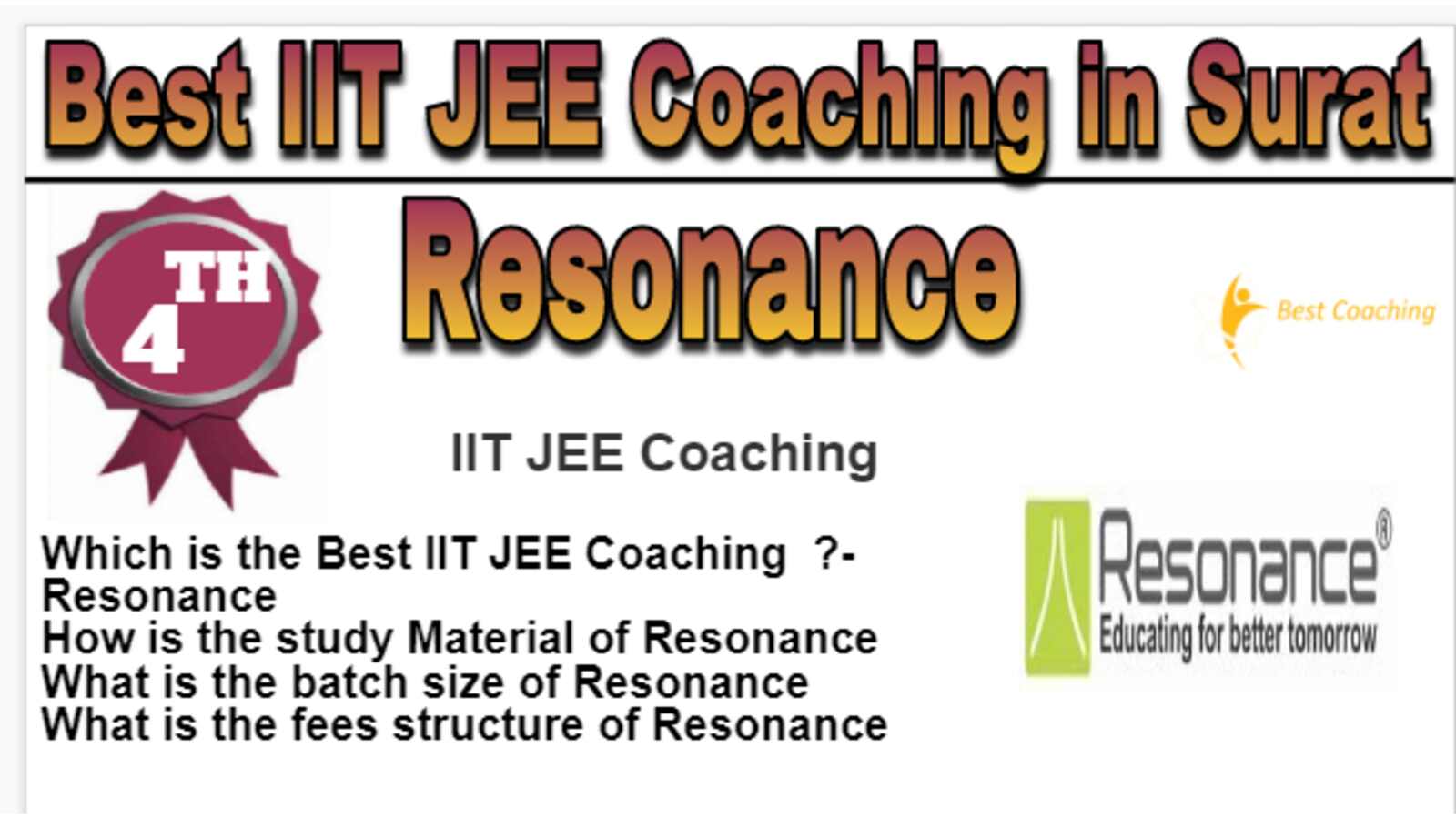 Rank 4 Best IIT JEE Coaching in Surat