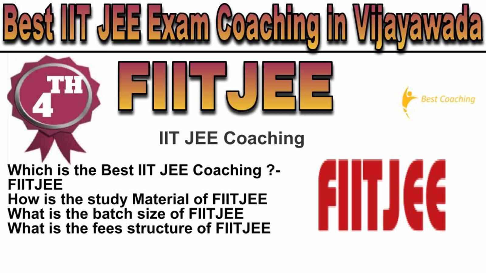 Rank 4 Best IIT JEE Coaching in Vijayawada