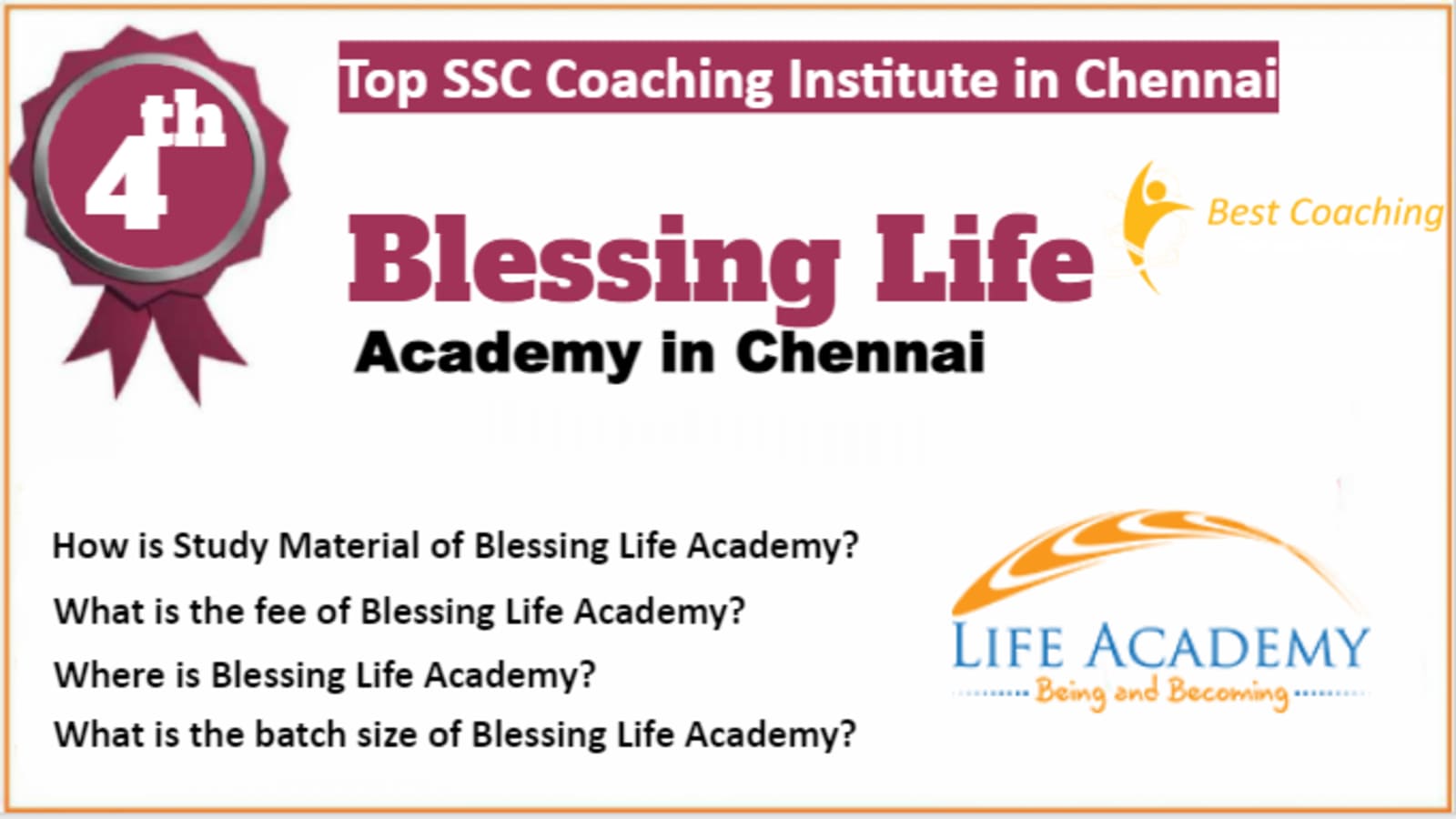 Rank 4 Best SSC Coaching in Chennai