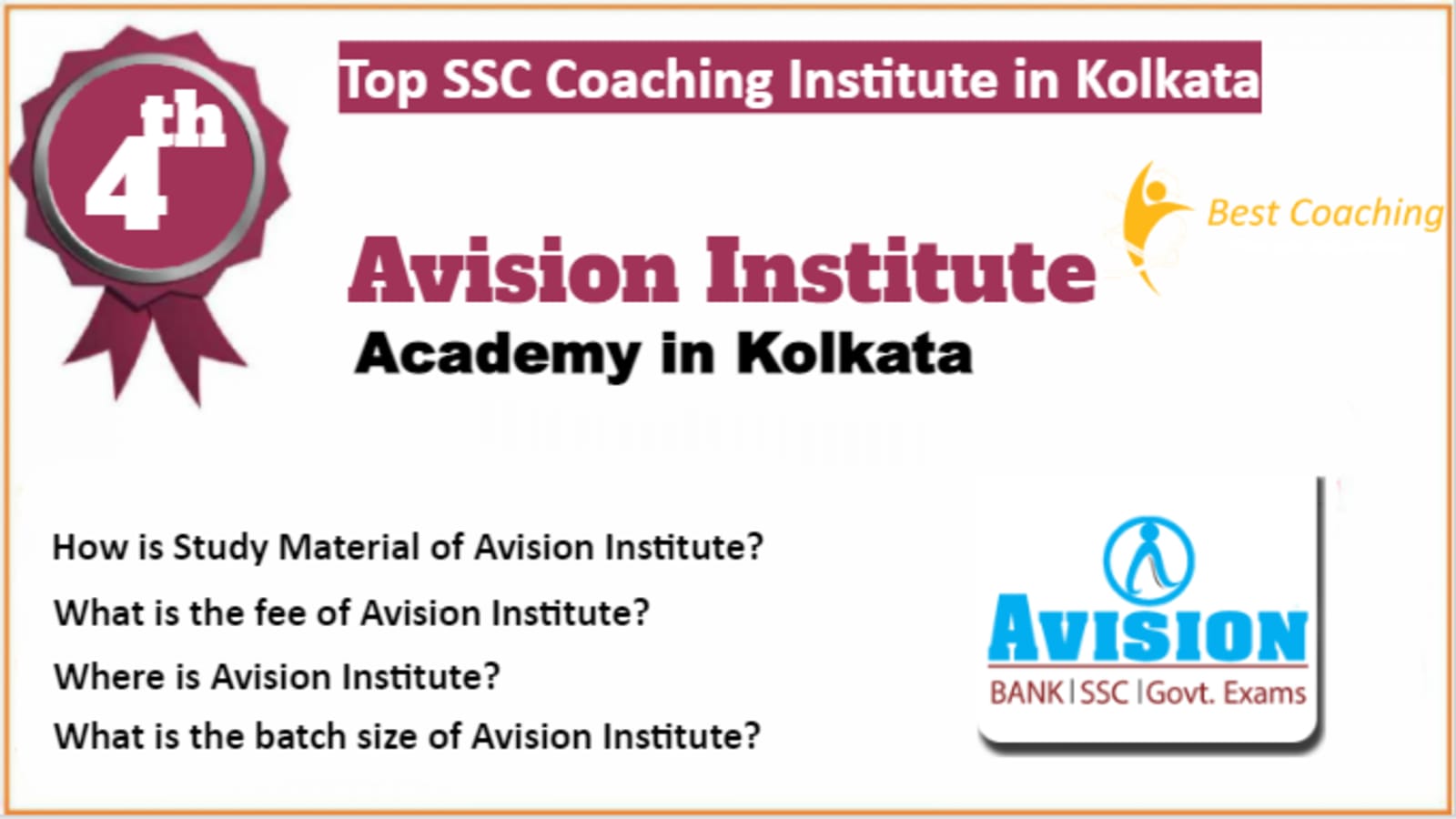 Rank 4 Best SSC Coaching in Kolkata