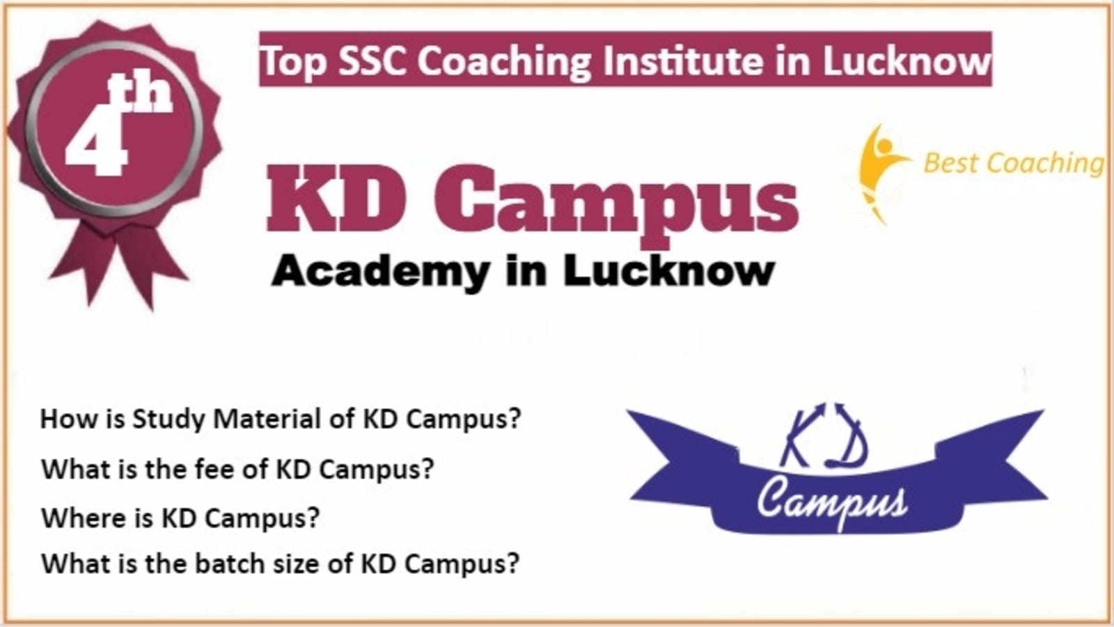 Rank 4 Best SSC Coaching in Lucknow