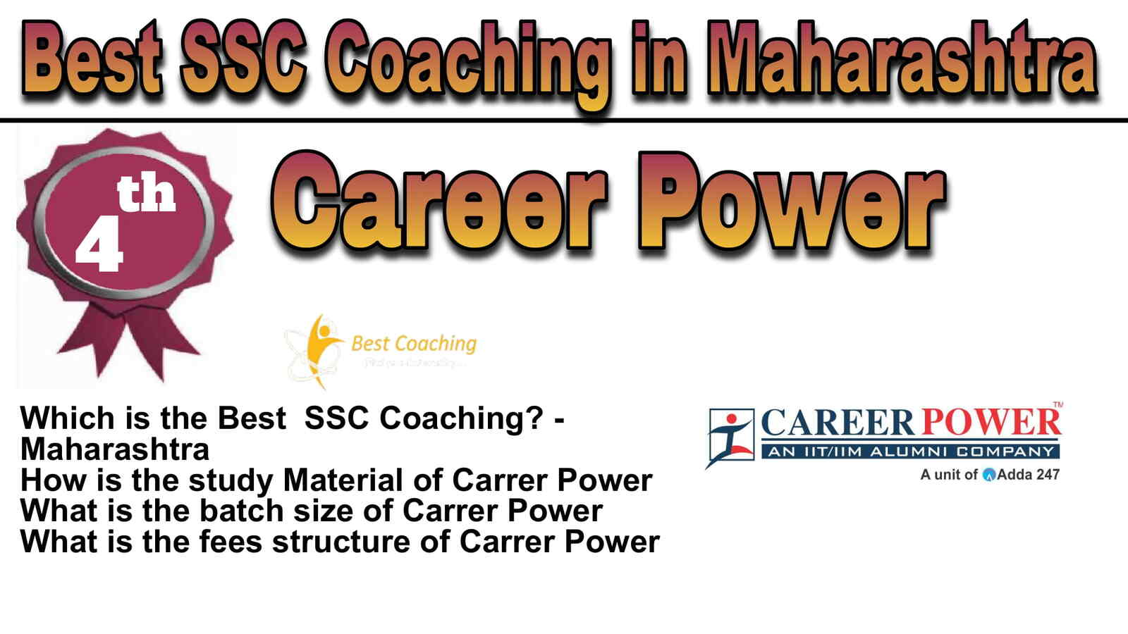 Rank 4 Best SSC Coaching in Maharashtra