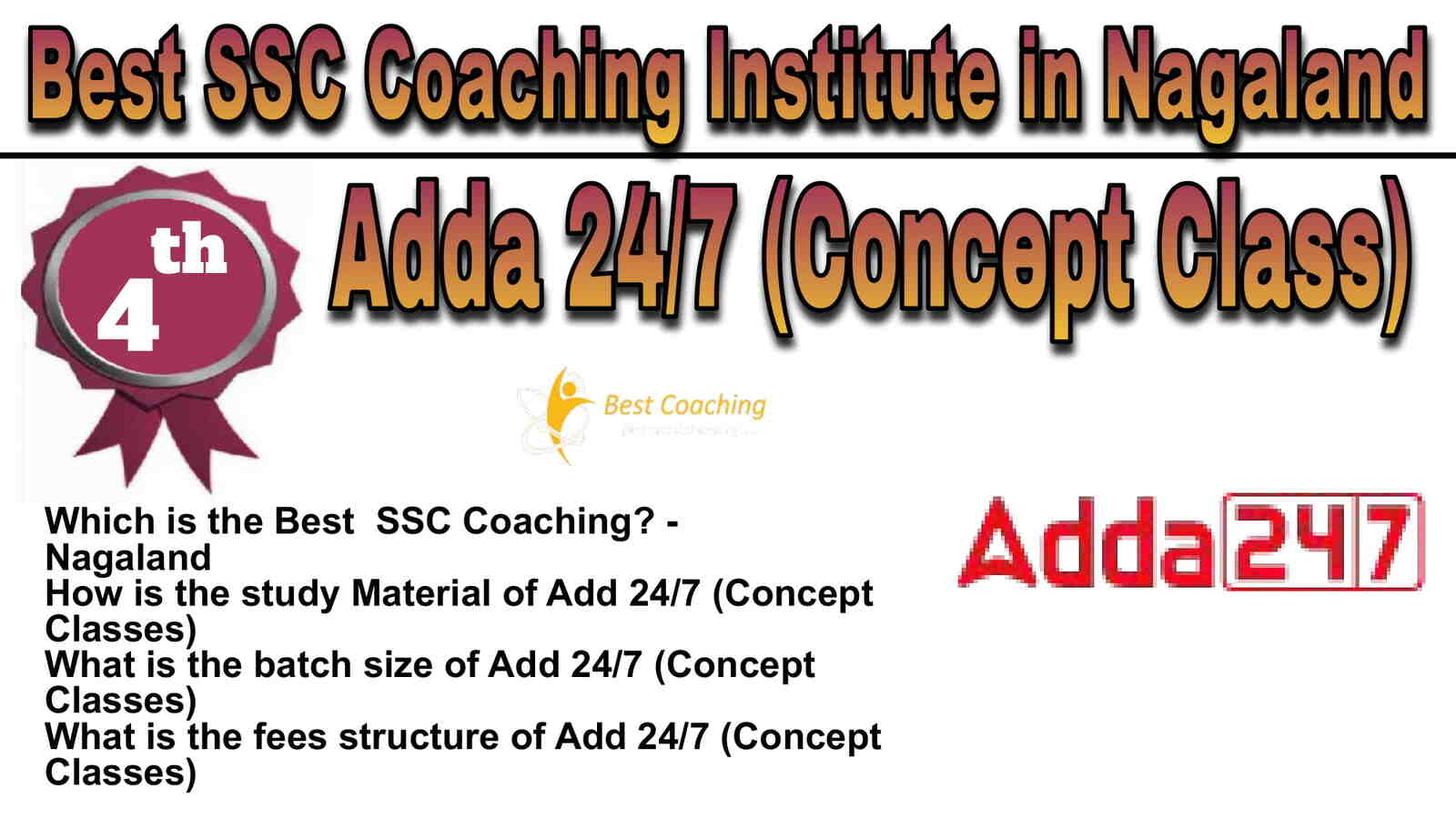 Rank 4 Best SSC Coaching in Nagaland