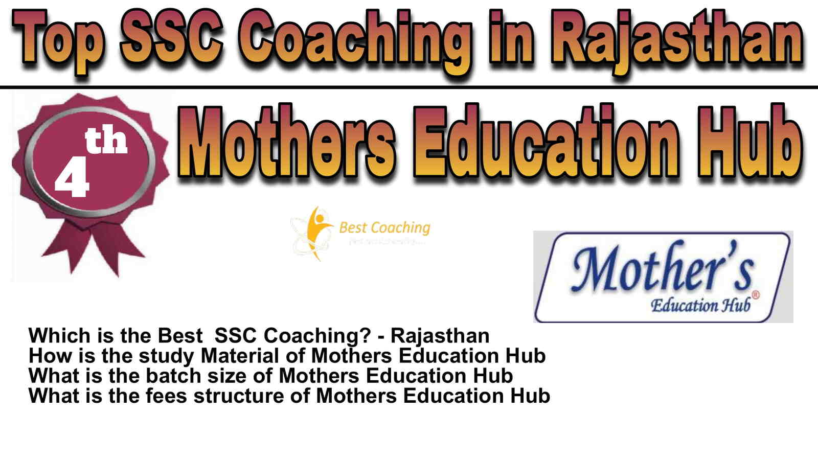 Rank 4 Best SSC Coaching in Rajasthan