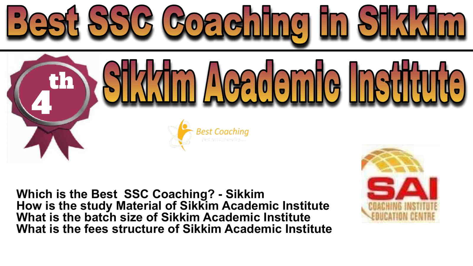 Rank 4 Best SSC Coaching in Sikkim