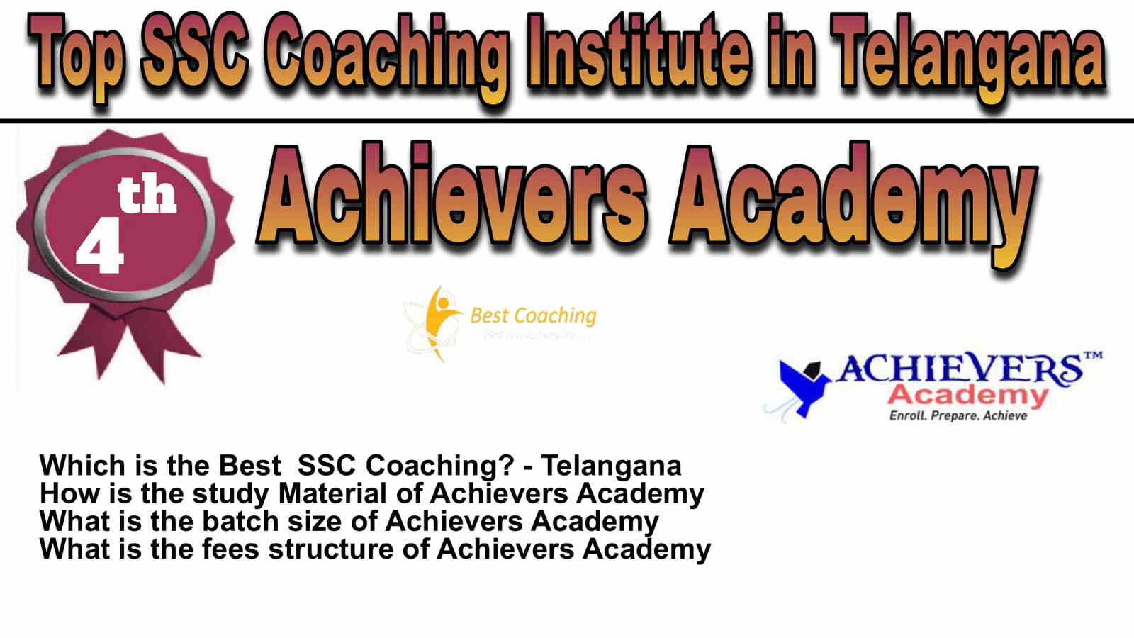 Rank 4 Best SSC Coaching in Telangana