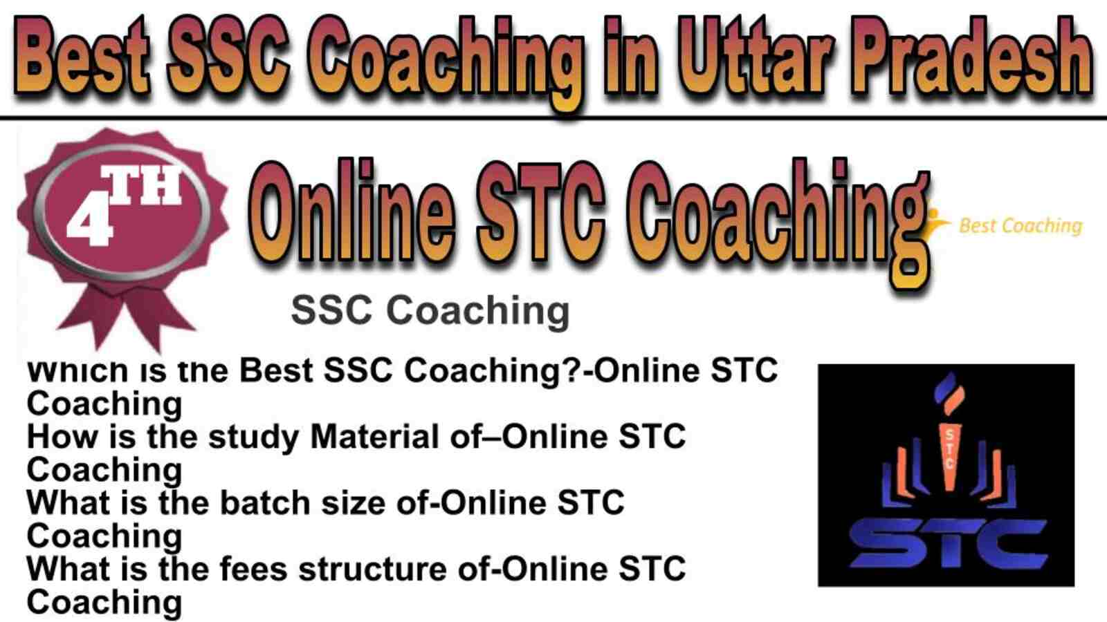 Rank 4 Best SSC Coaching in Uttar Pradesh