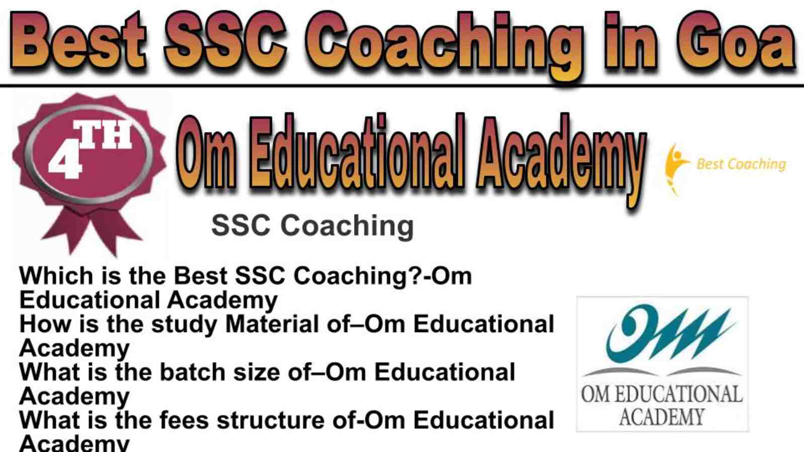 Rank 4 best SSC coaching in Goa