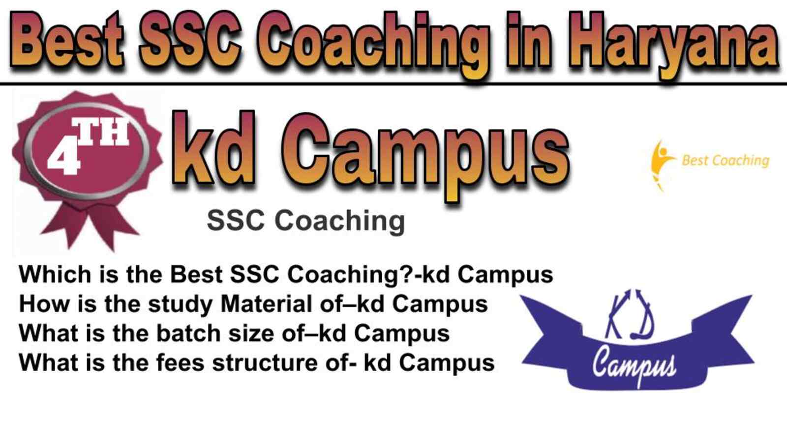 Rank 4 best SSC coaching in Haryana
