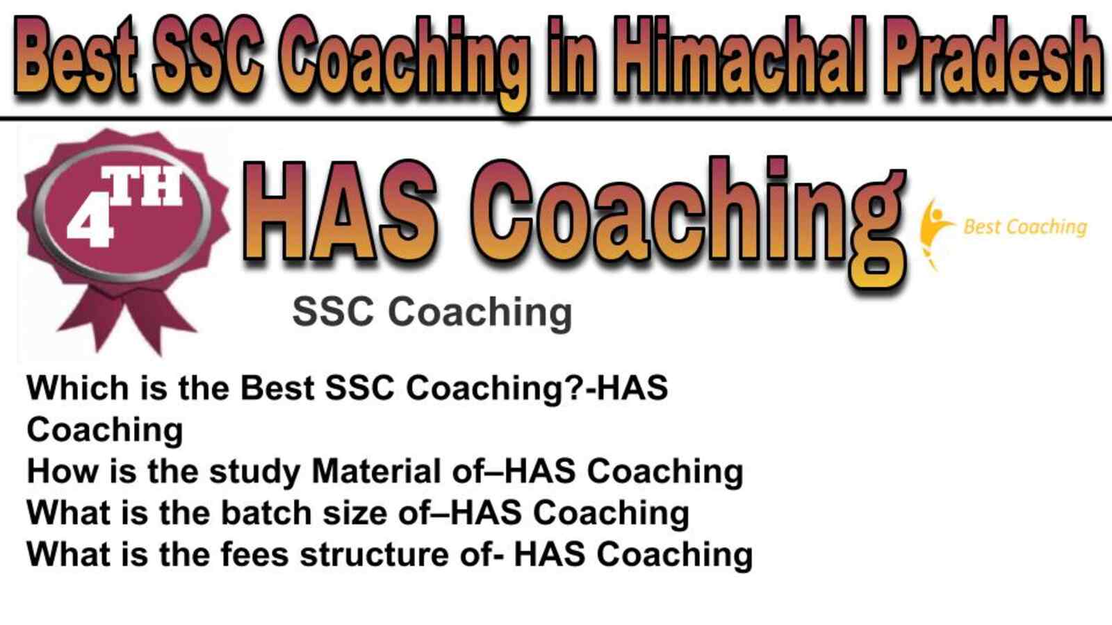 Rank 4 best SSC coaching in Himachal Pradesh