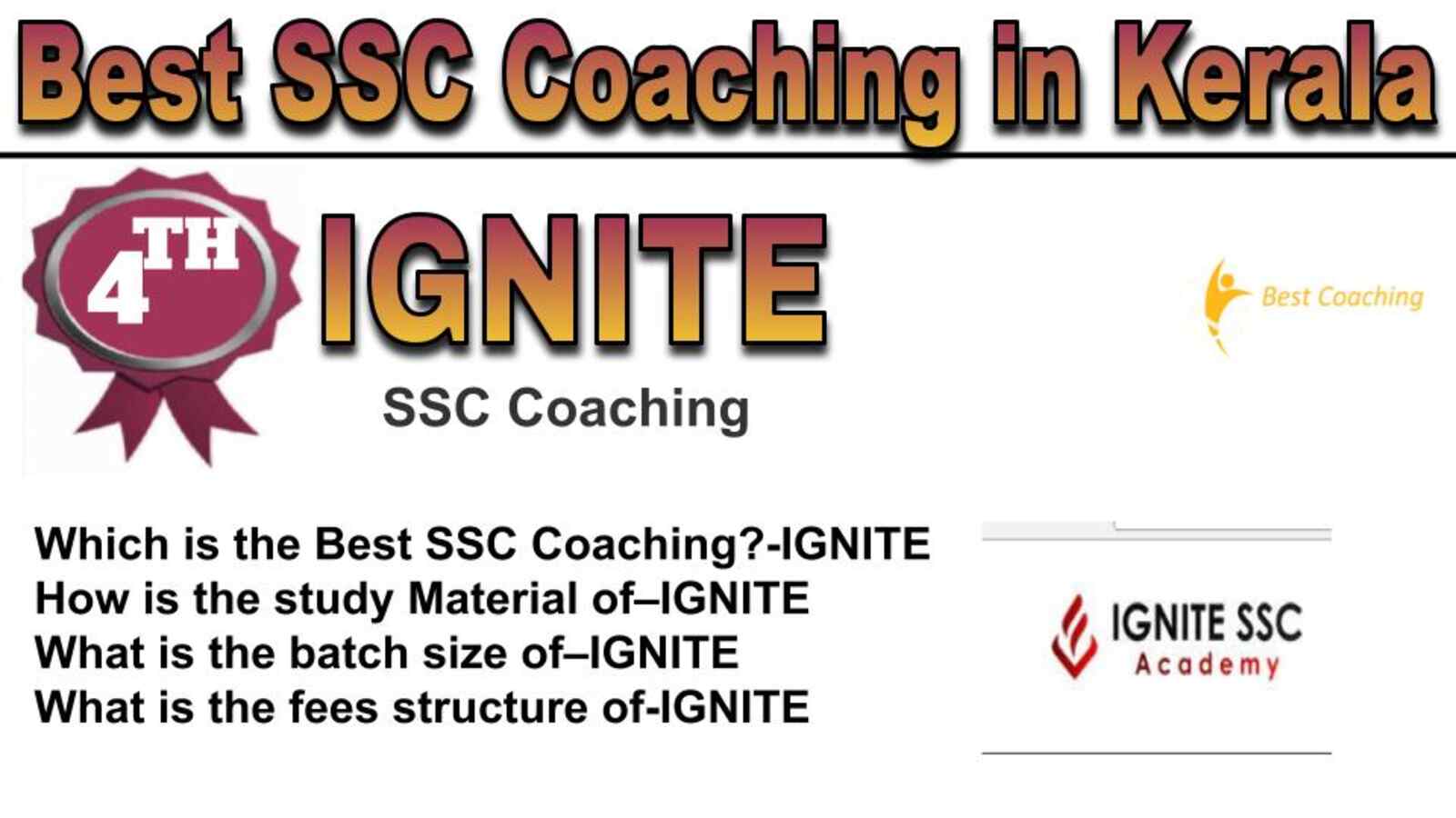 Rank 4 best SSC coaching in Kerala