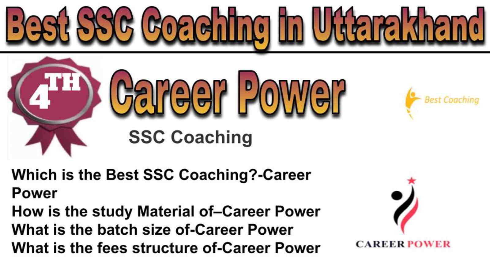 Rank 4 best SSC coaching in Uttarakhand