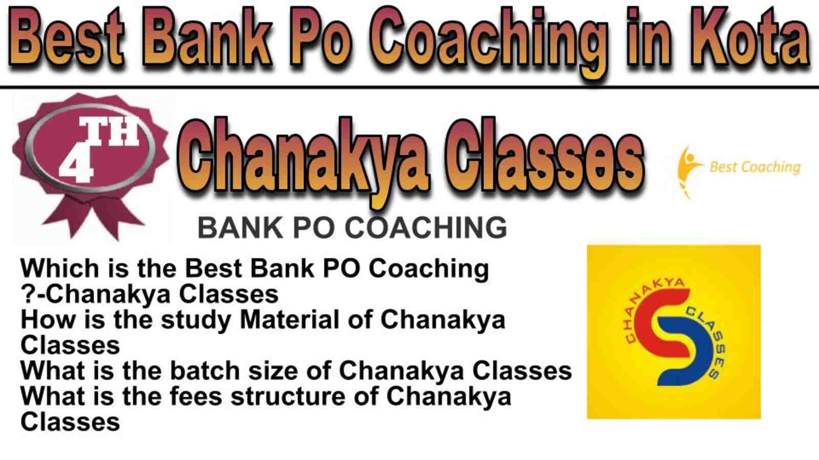 Rank 4 best bank po coaching in Kota