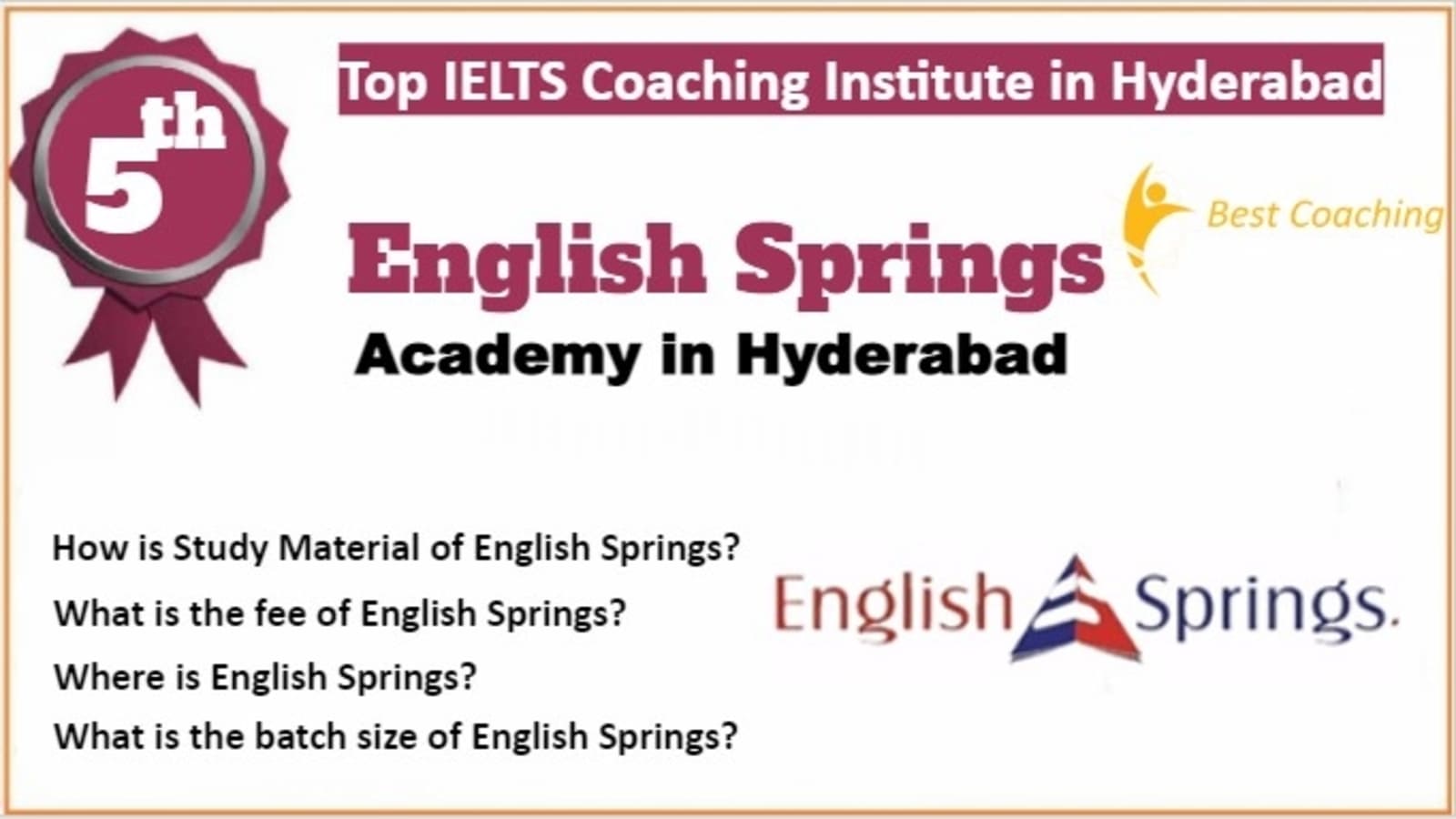 Rank 5 Best IELTS Coaching in Hyderabad