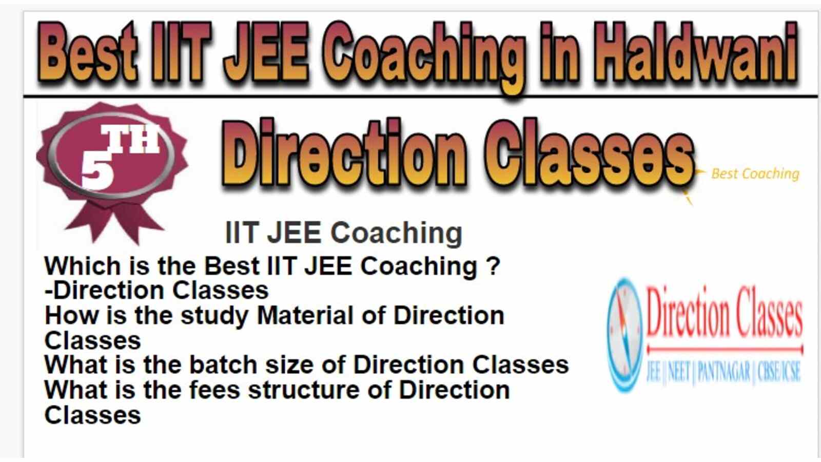 Rank 5 Best IIT JEE Coaching in Haldwani