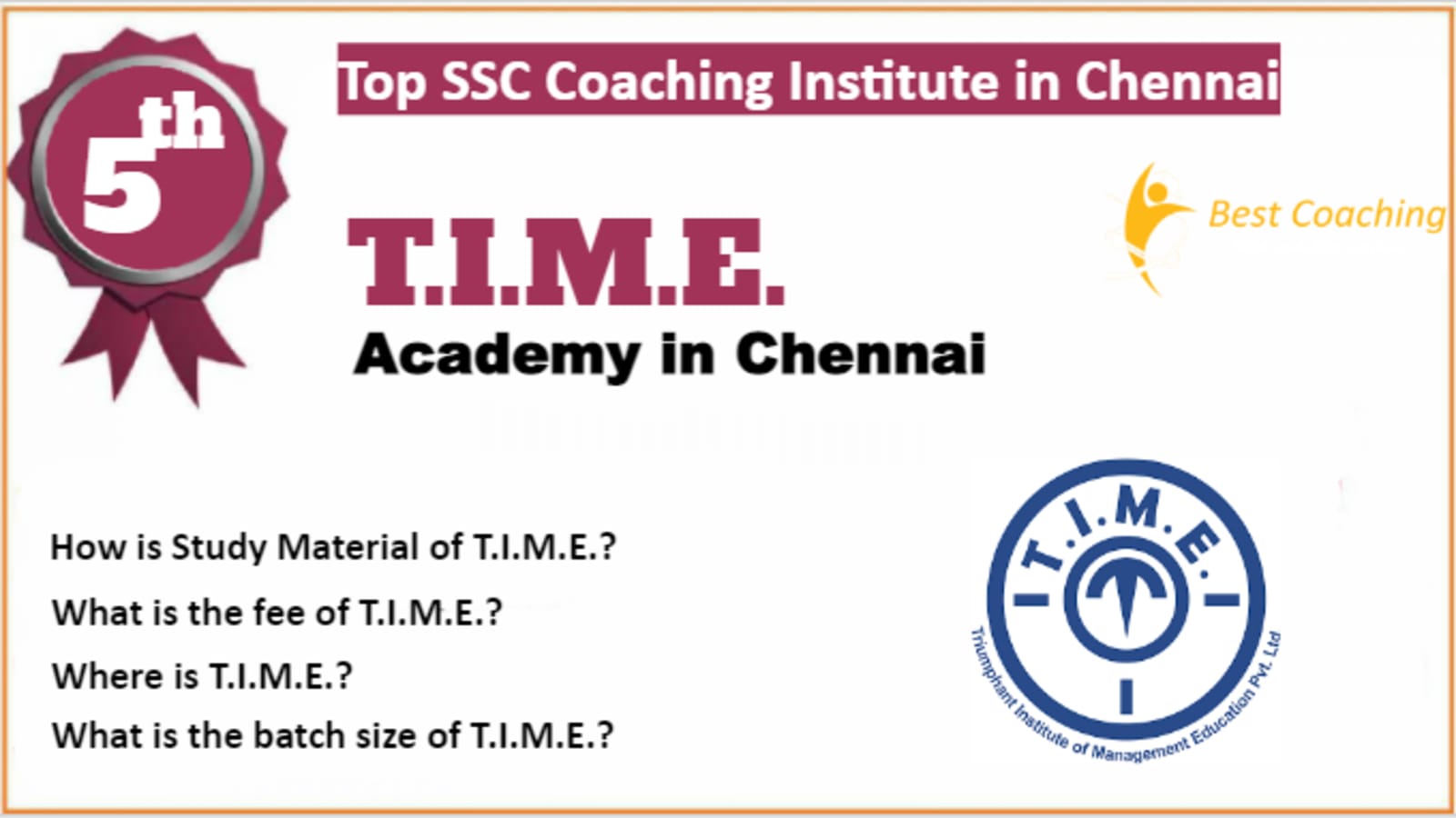 Rank 5 Best SSC Coaching in Chennai