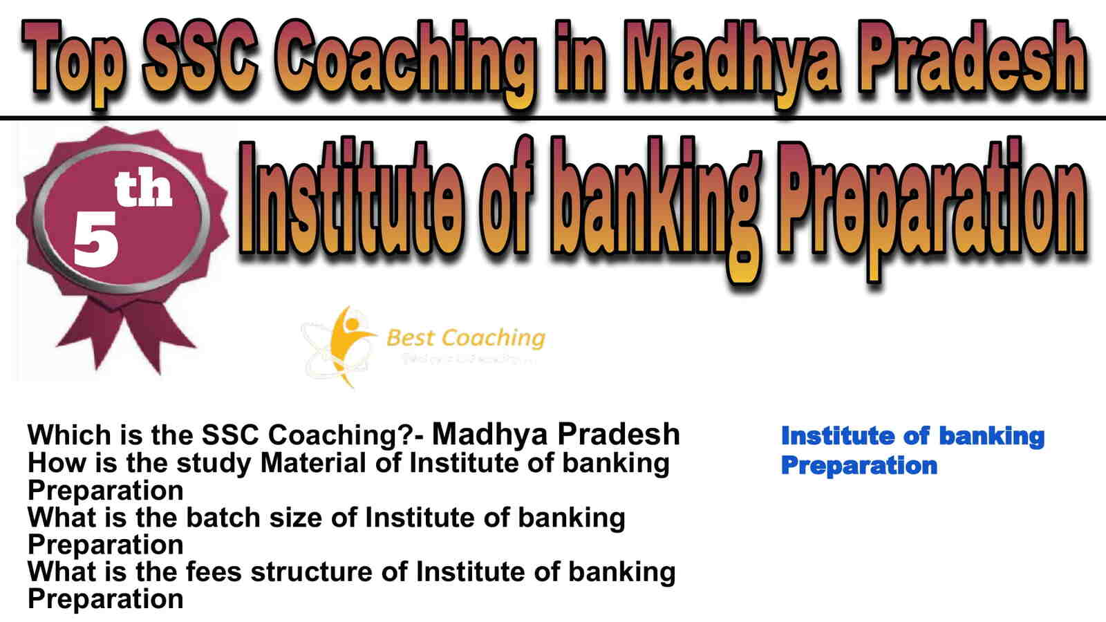 Rank 5 Best SSC Coaching in Madhya Pradesh