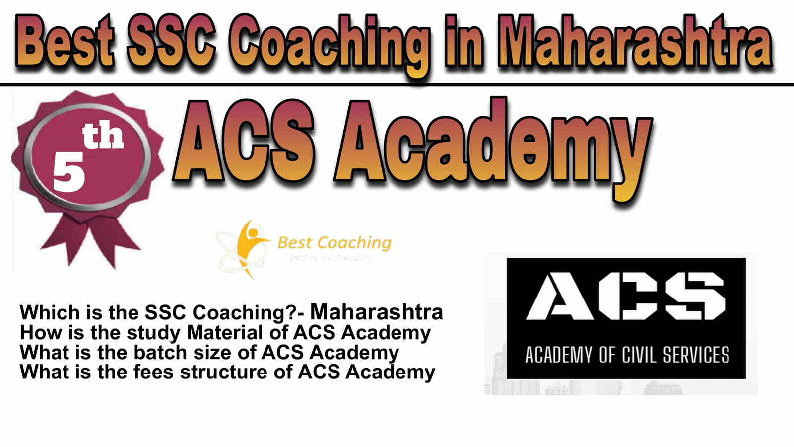 Rank 5 Best SSC Coaching in Maharashtra