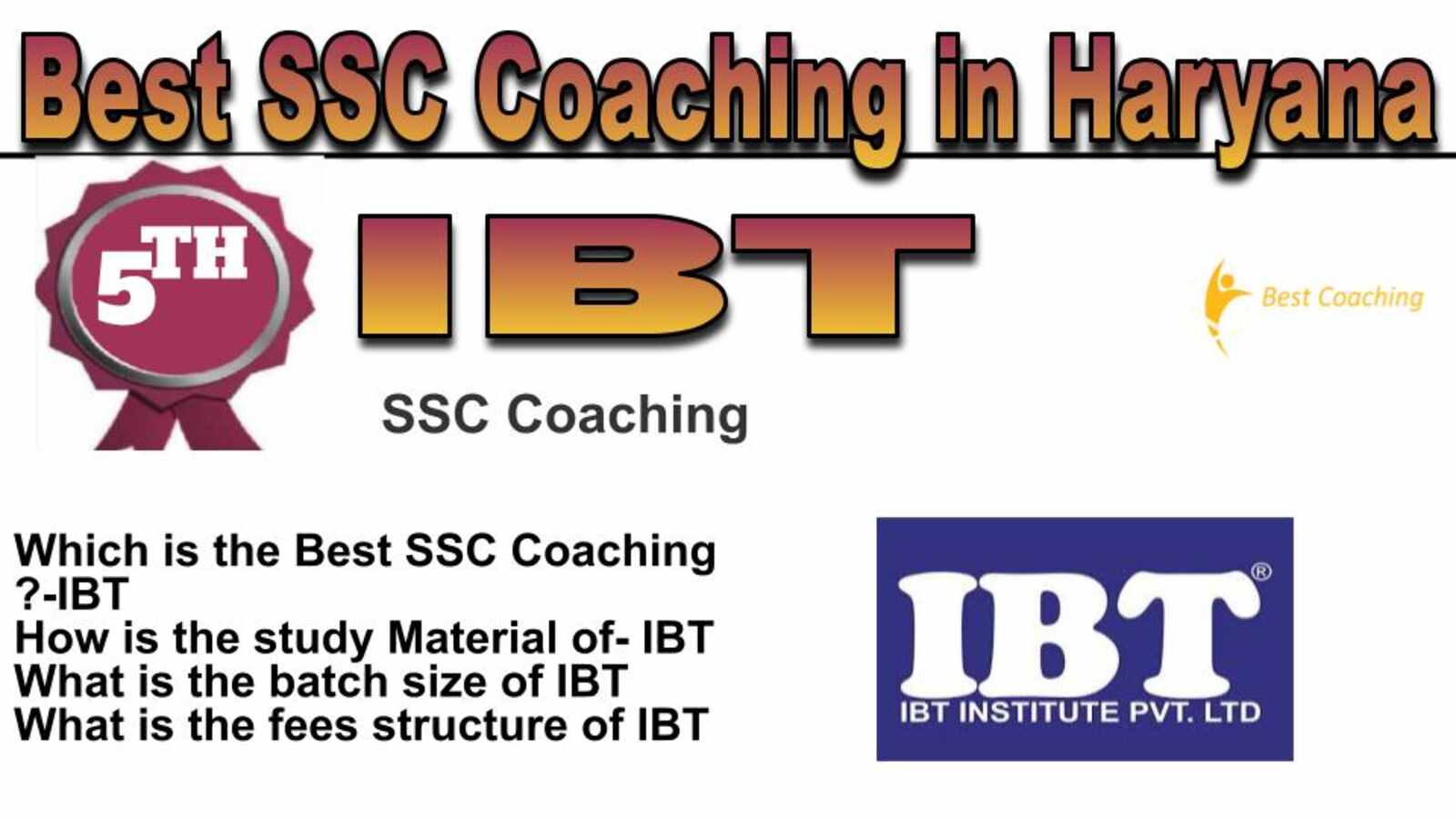 Rank 5 best SSC coaching in Haryana