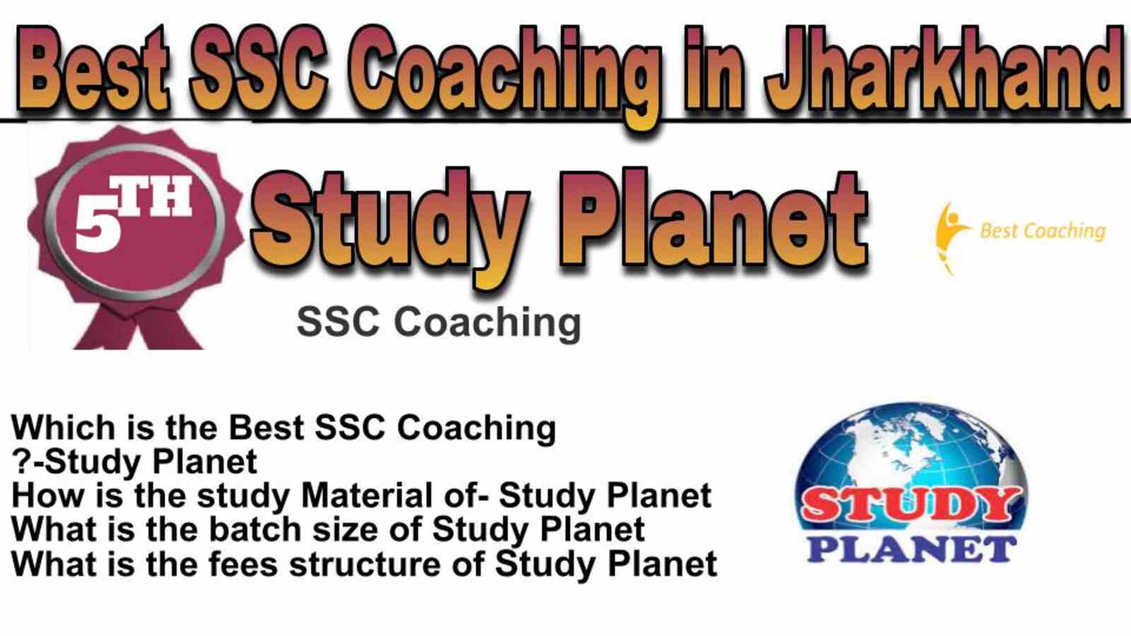 Rank 5 best SSC coaching in Jharkhand