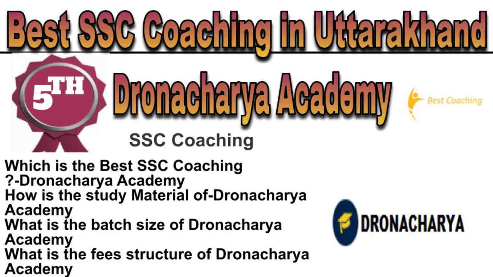Rank 5 best SSC coaching in Uttarakhand