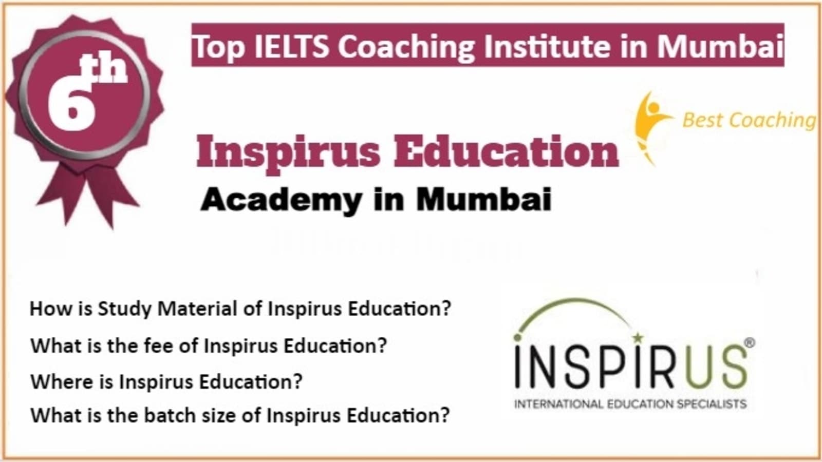 Rank 6 Best IELTS Coaching in Mumbai