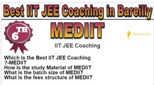 Rank 6 Best IIT JEE Coaching in Bareilly