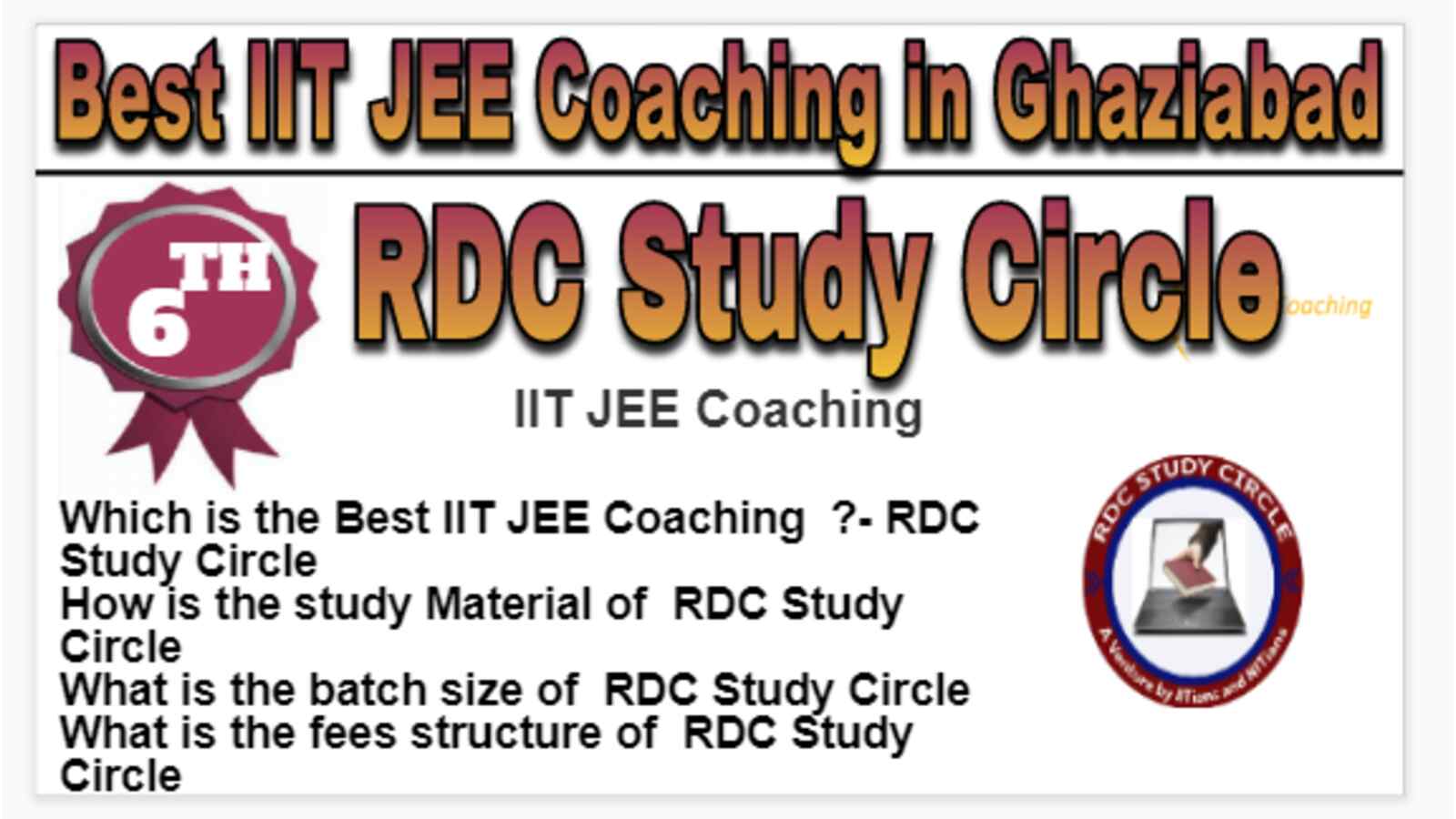 Rank 6 Best IIT JEE Coaching in Ghaziabad