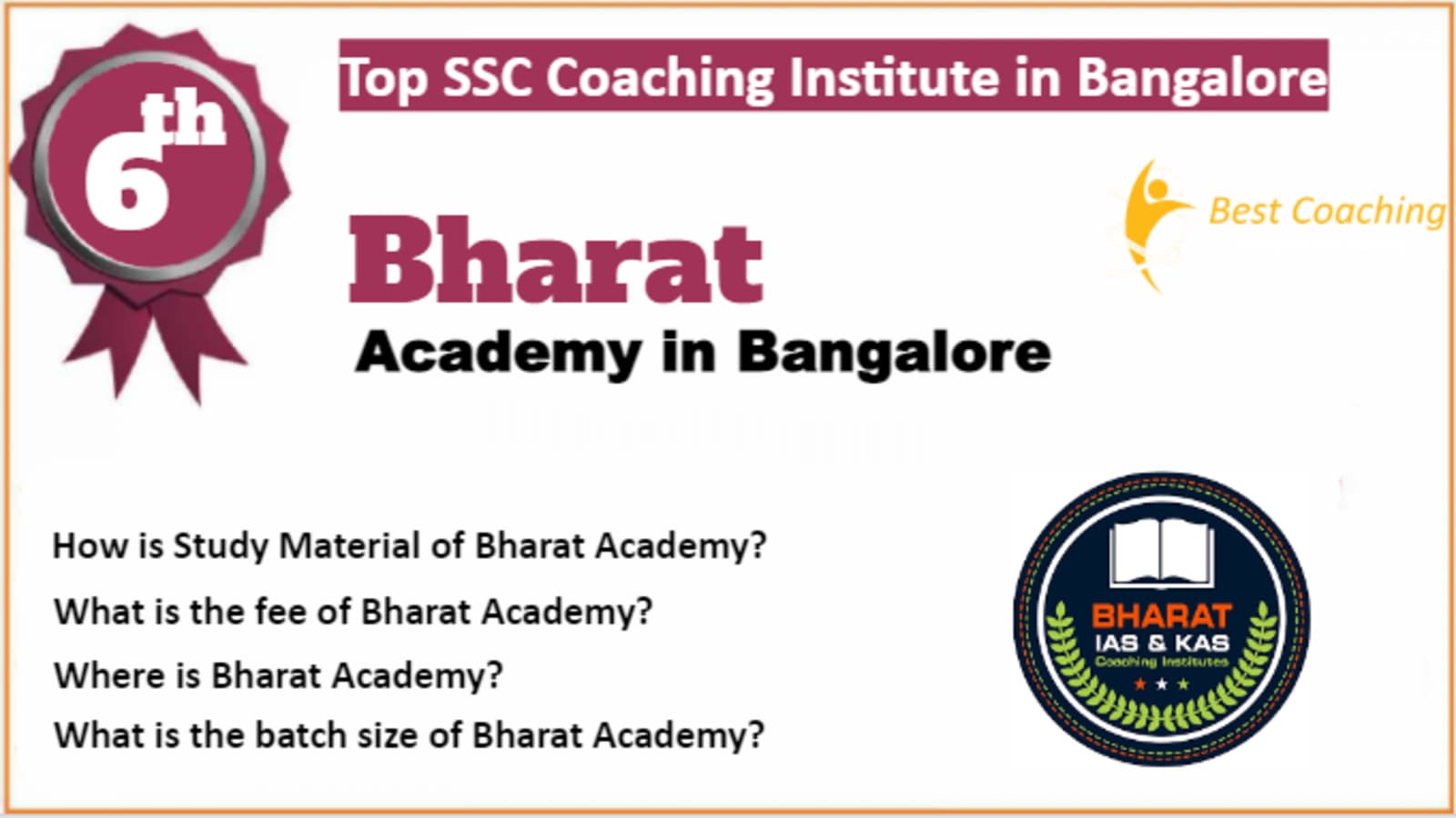 Rank 6 Best SSC Coaching In Bangalore