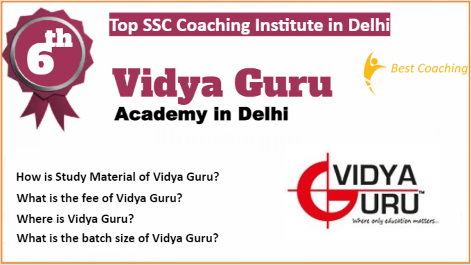 Rank 6 Best SSC Coaching In Delhi