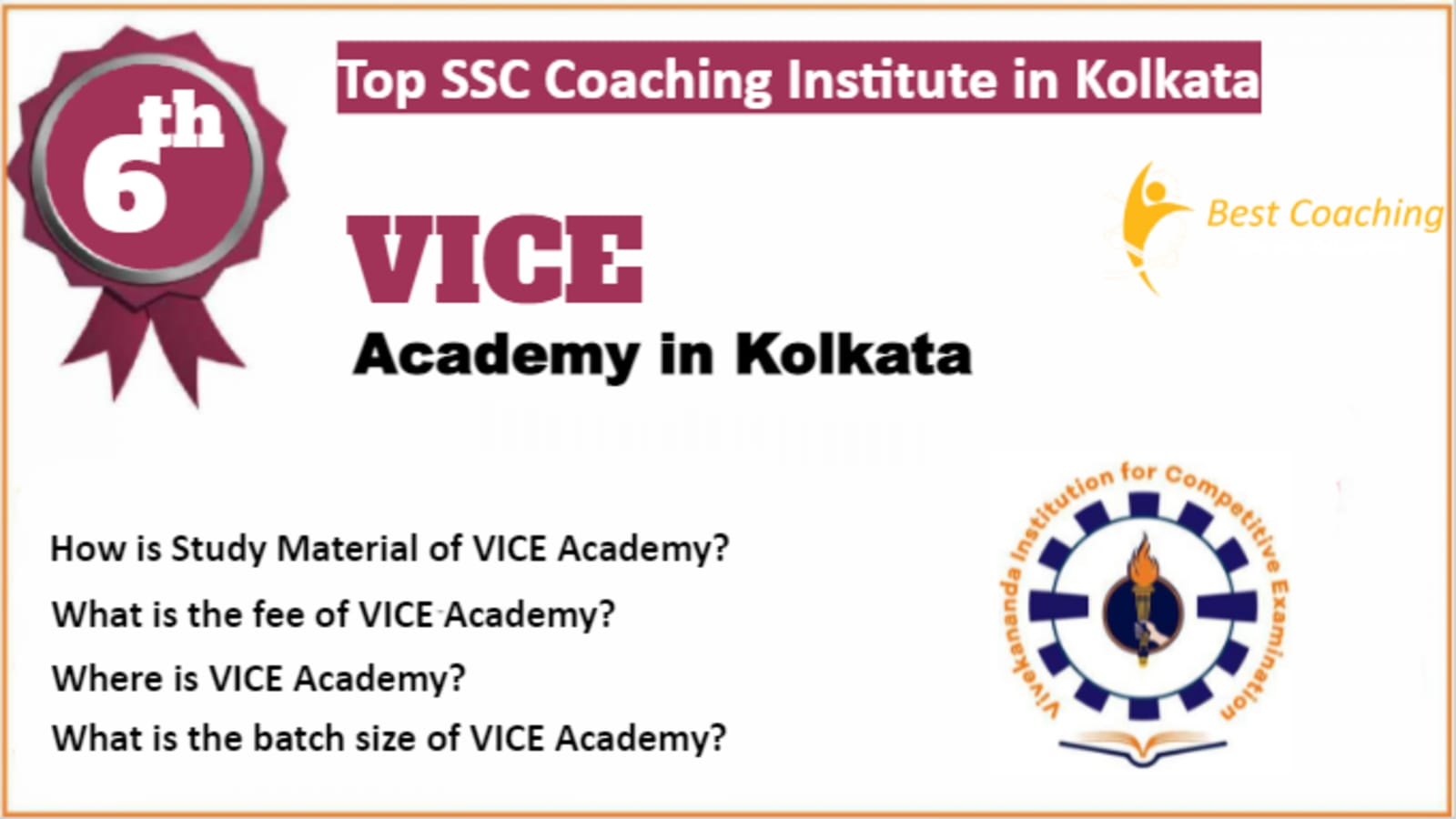 Rank 6 Best SSC Coaching in Kolkata