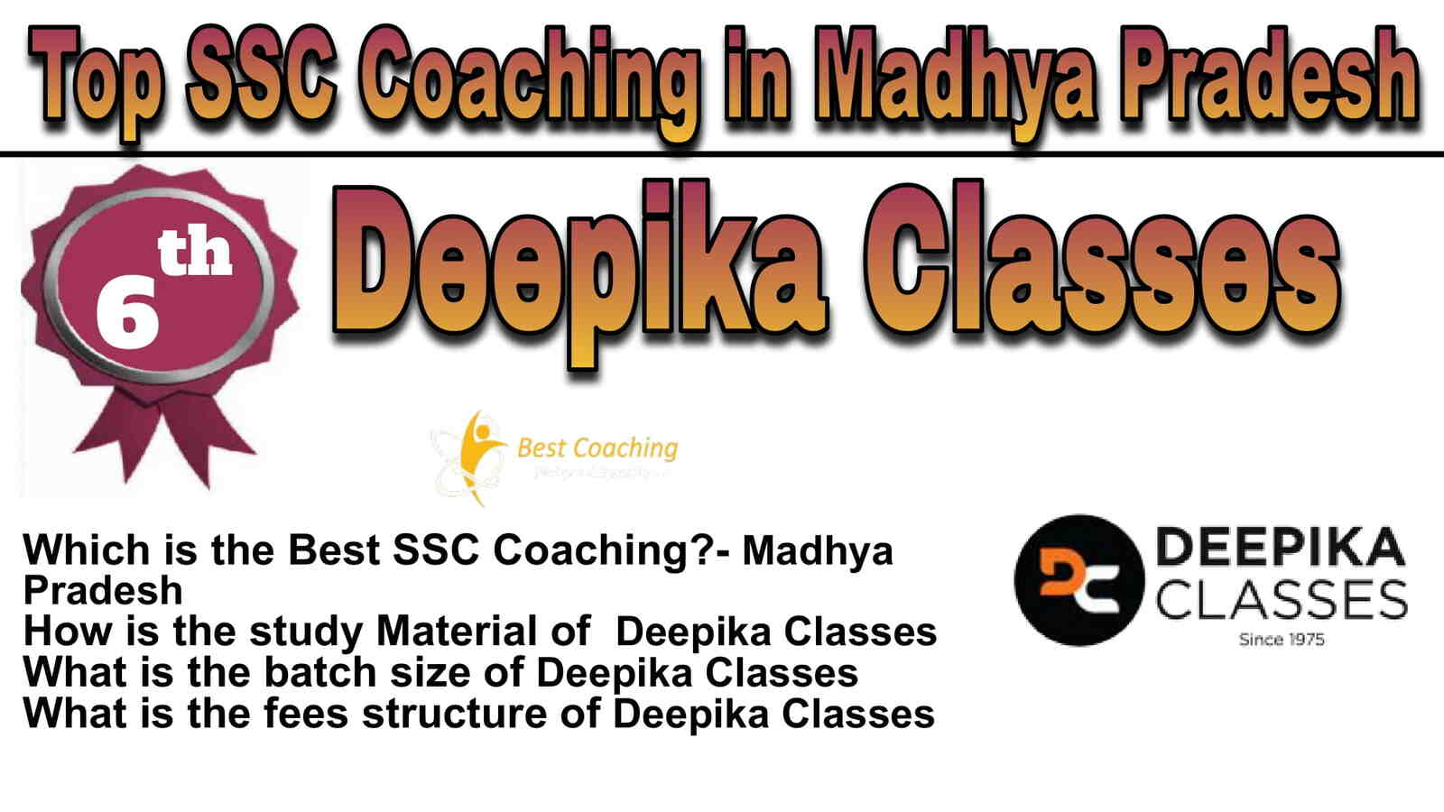 Rank 6 Best SSC Coaching in Madhya Pradesh