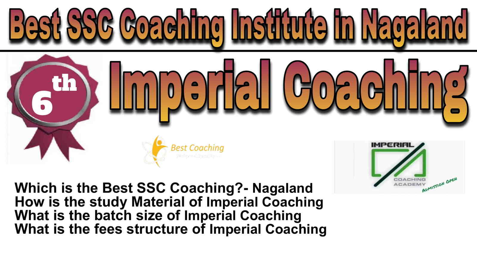 Rank 6 Best SSC Coaching in Nagaland