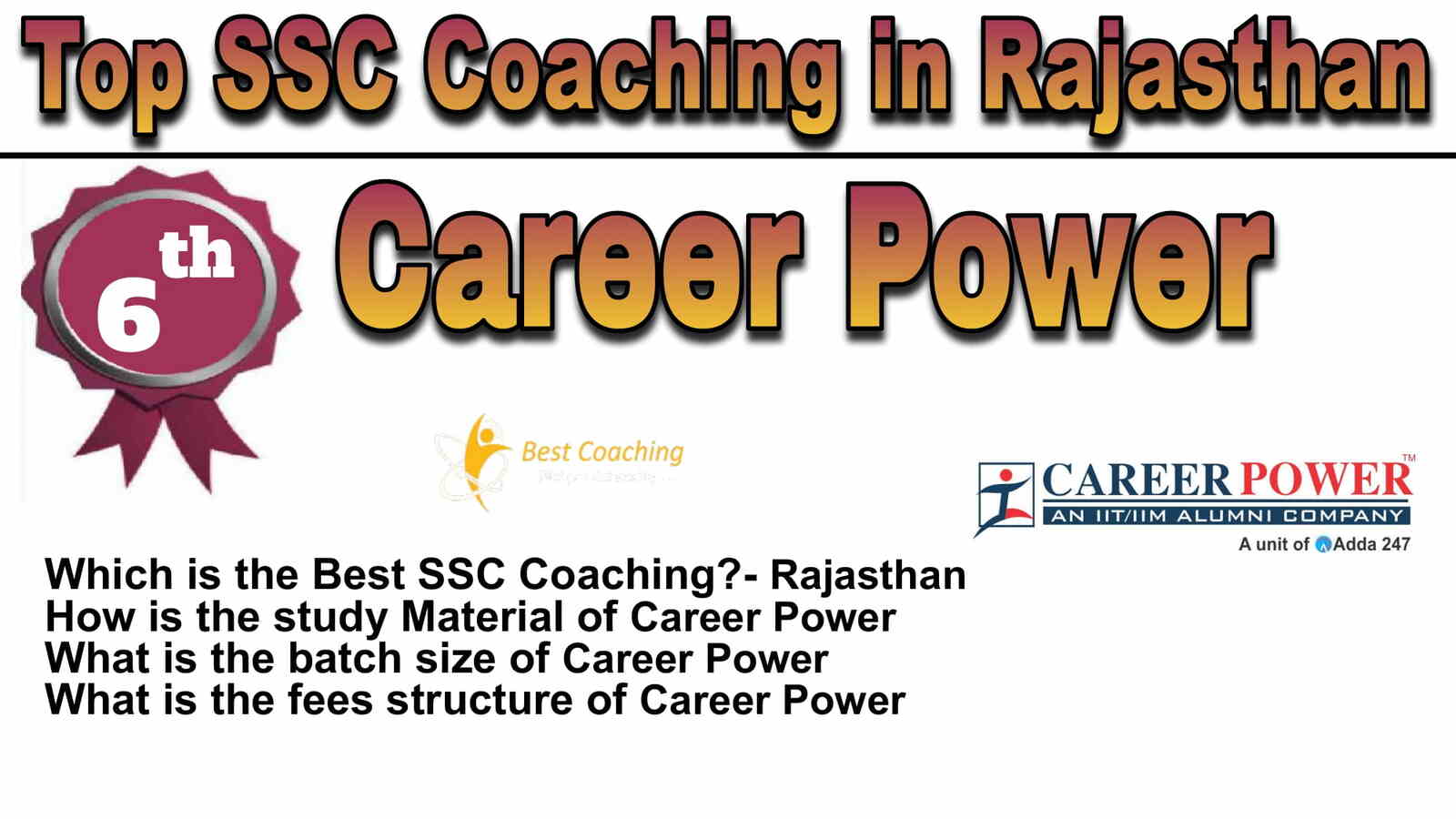 Rank 6 Best SSC Coaching in Rajasthan