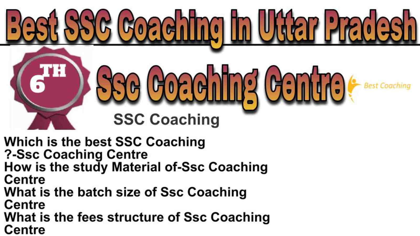 Rank 6 Best SSC Coaching in Uttar Pradesh