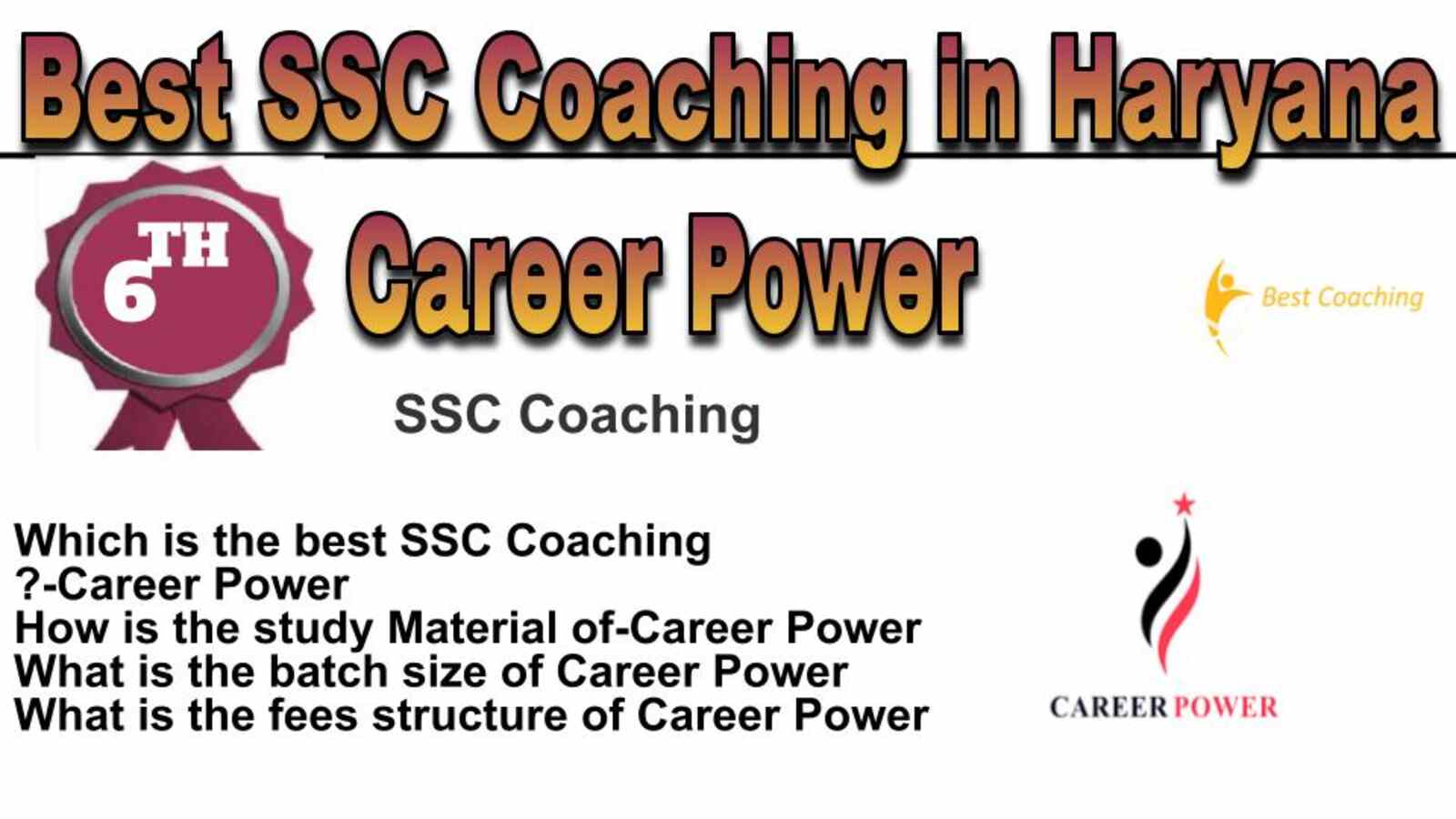 Rank 6 best SSC coaching in Haryana
