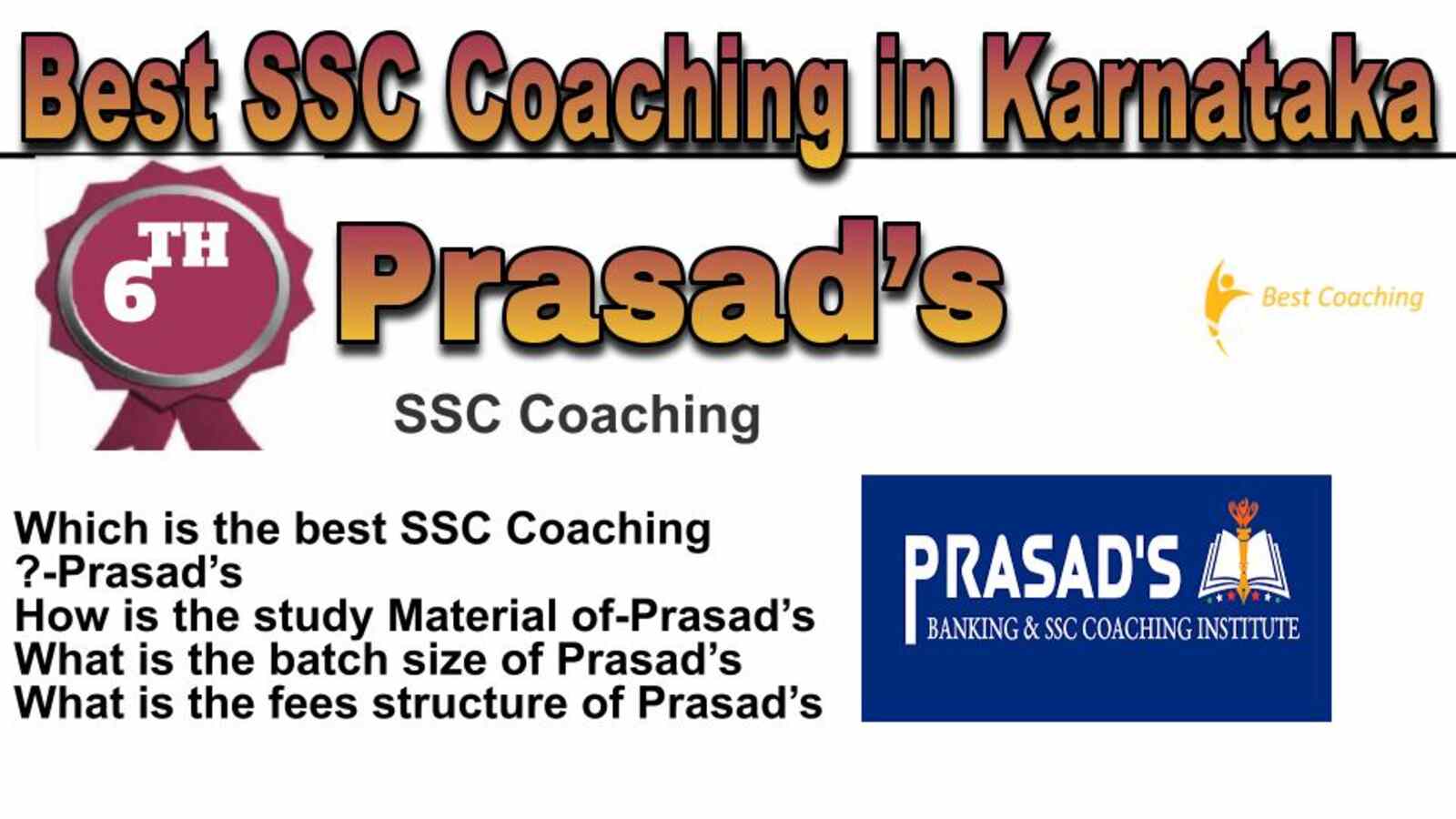 Rank 6 best SSC coaching in Karnataka