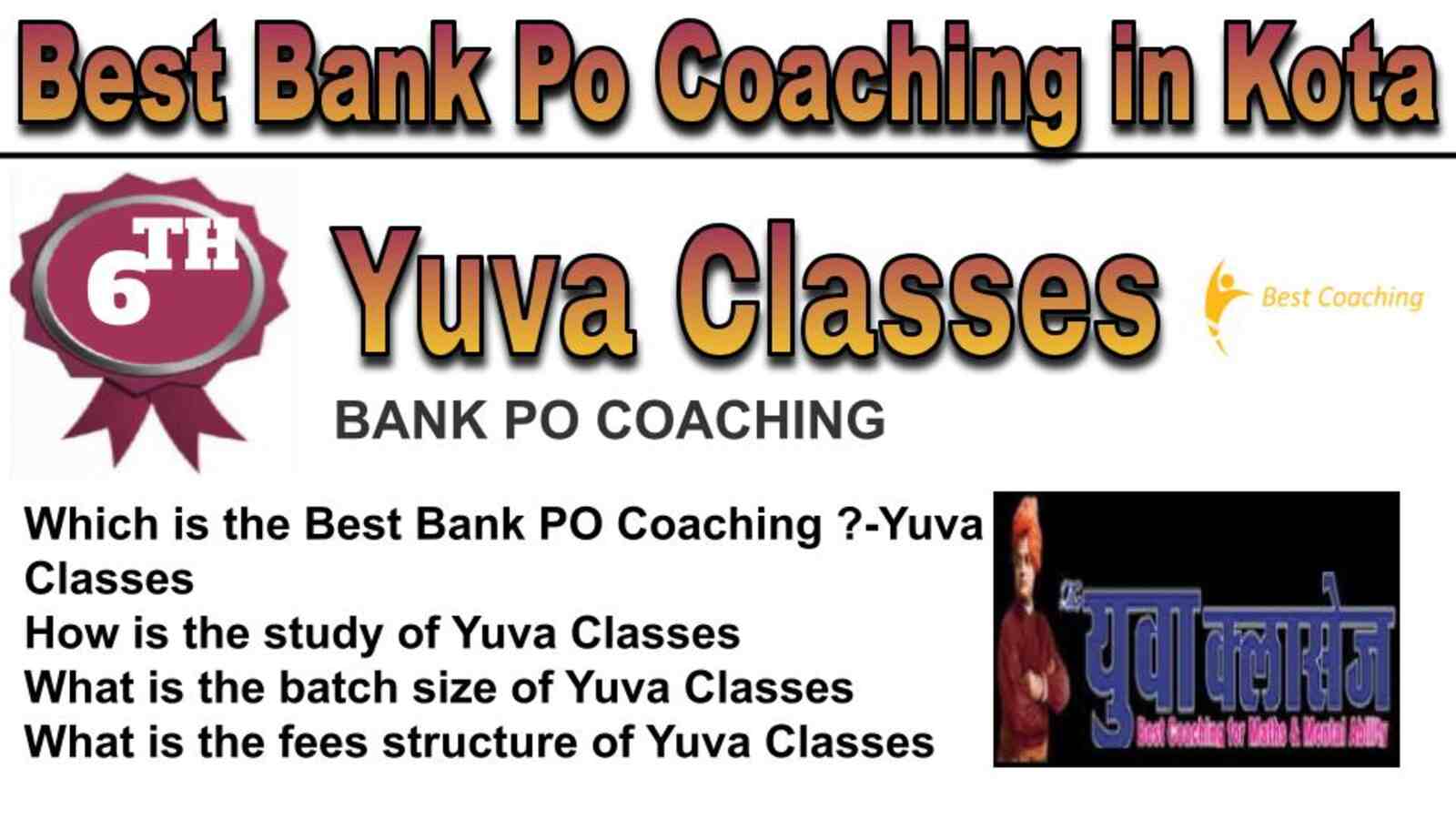 Rank 6 best bank po coaching in Kota