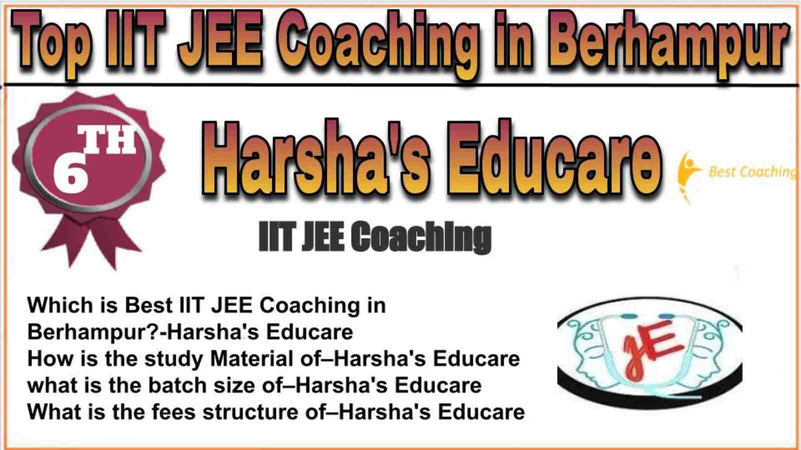 Rank 6 top IIT JEE coaching in Berhampur