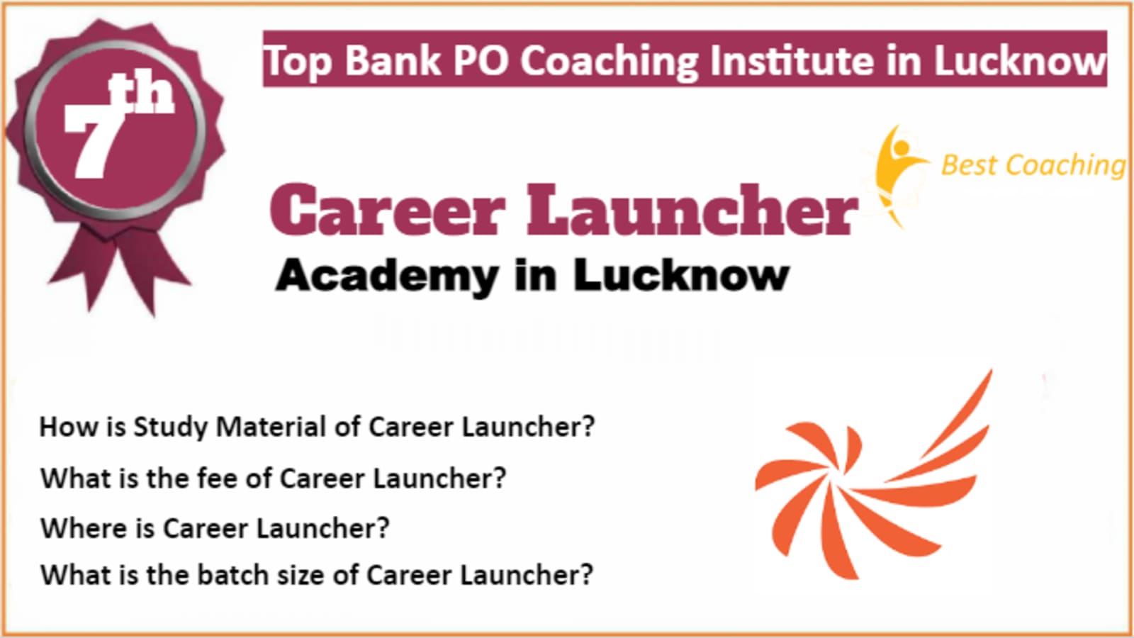 Rank 7 Best Bank PO Coaching in Lucknow