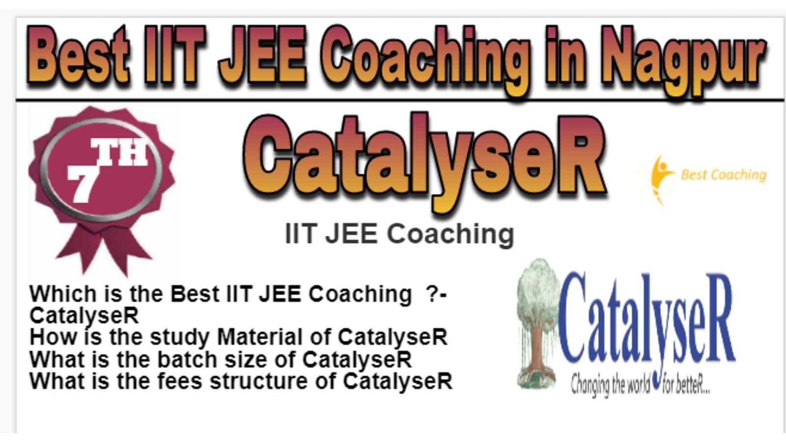 Rank 7 Best IIT JEE Coaching in Nagpur