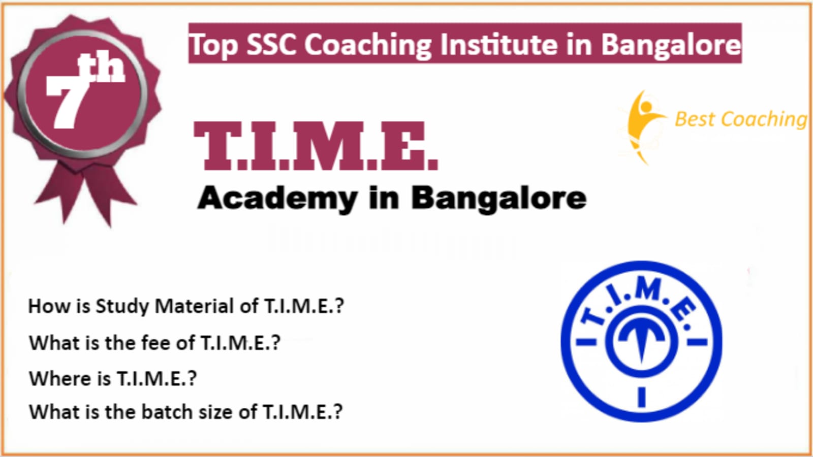 Rank 7 Best SSC Coaching In Bangalore