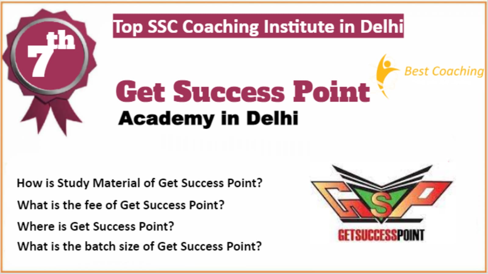Rank 7 Best SSC Coaching In Delhi