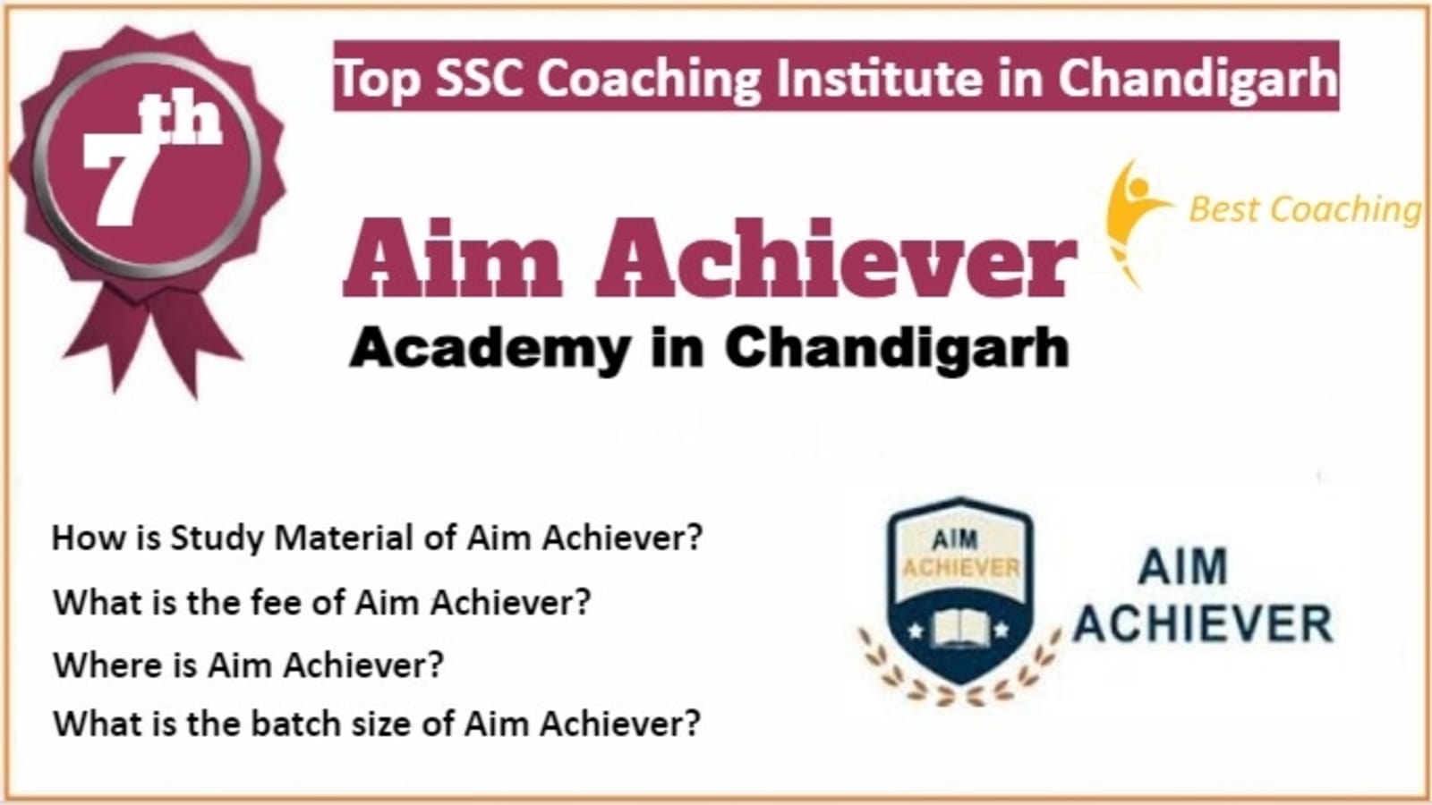 Rank 7 Best SSC Coaching in Chandigarh