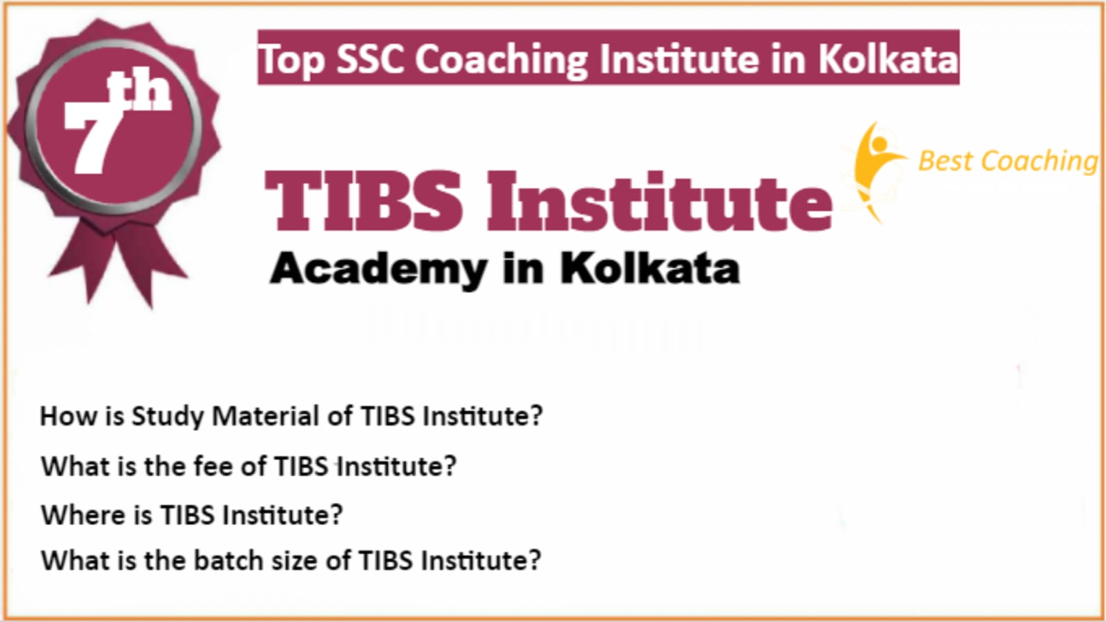 Rank 7 Best SSC Coaching in Kolkata
