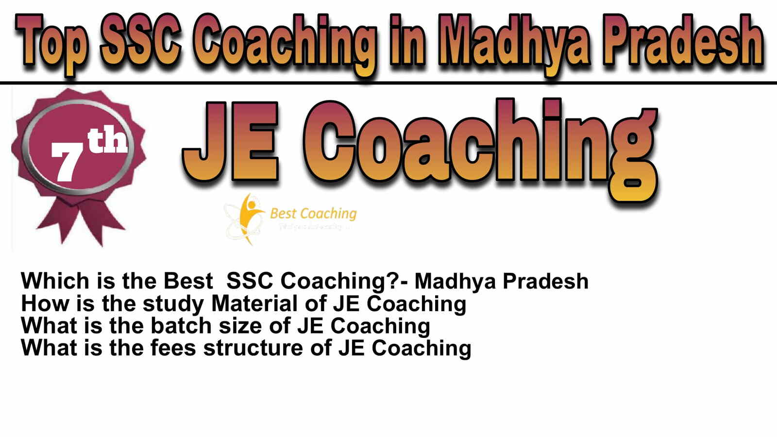 Rank 7 Best SSC Coaching in Madhya Pradesh