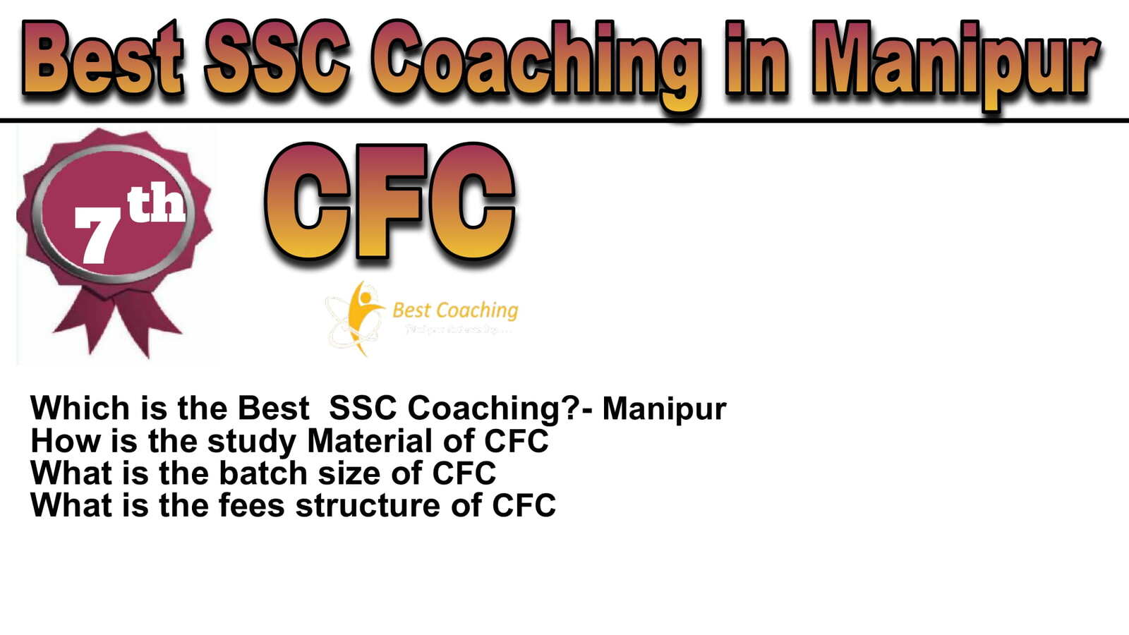 Rank 7 Best SSC Coaching in Manipur