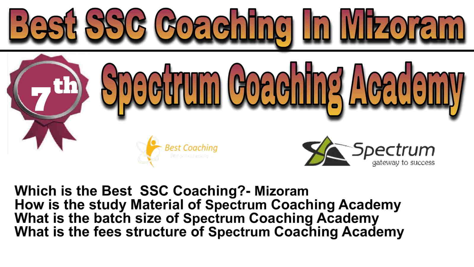 Rank 7 Best SSC Coaching in Mizoram