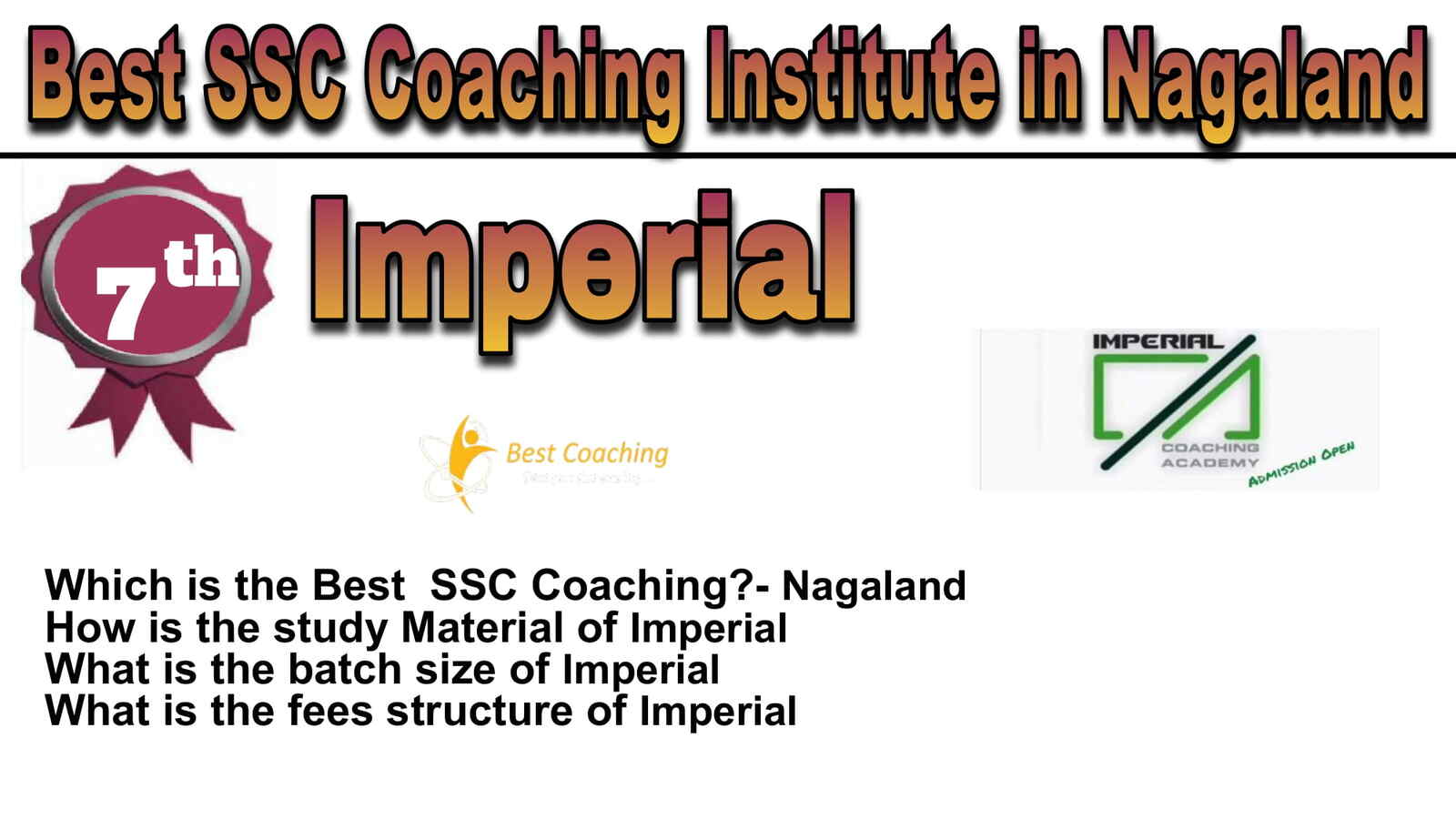 Rank 7 Best SSC Coaching in Nagaland